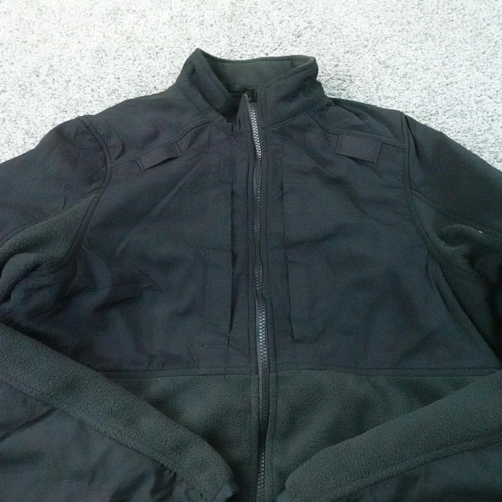 NEW 5.11 Tactical Jacket Mens M Black Fleece Softshell Full Zip Military Coat